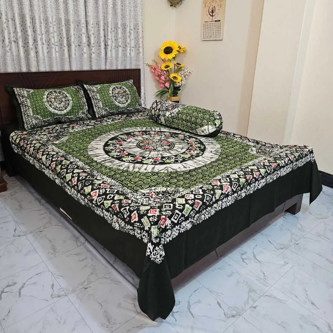 Luxury King size Bed Sheet with Matching Pillow covers - Image 2