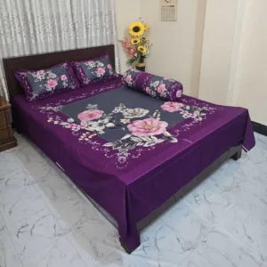 Luxury King size Bed Sheet with Matching Pillow covers