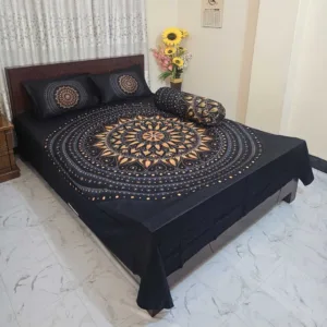 Luxury King size Bed Sheet with Matching Pillow covers