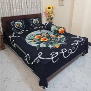 Luxury King size Bed Sheet with Matching Pillow covers