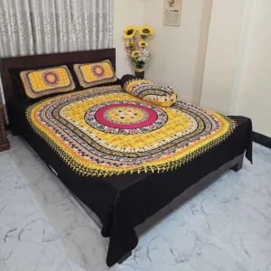 Luxury King size Bed Sheet with Matching Pillow covers