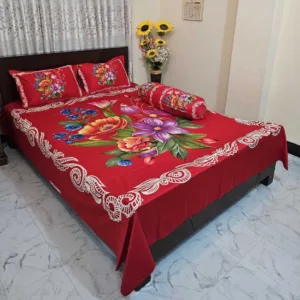 Luxury King size Bed Sheet with Matching Pillow covers