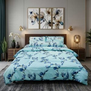 Premium Quality Twill Cotton Comforter 5 Pcs Set
