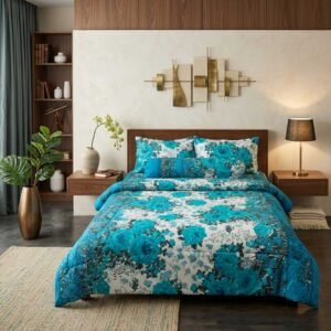 Premium Quality Twill Cotton Comforter 5 Pcs Set