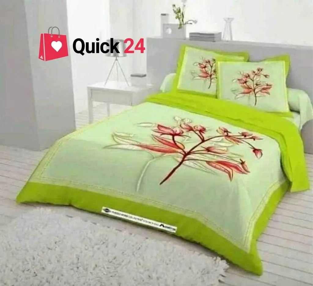 Luxury King size Bed Sheet with Matching Pillow covers