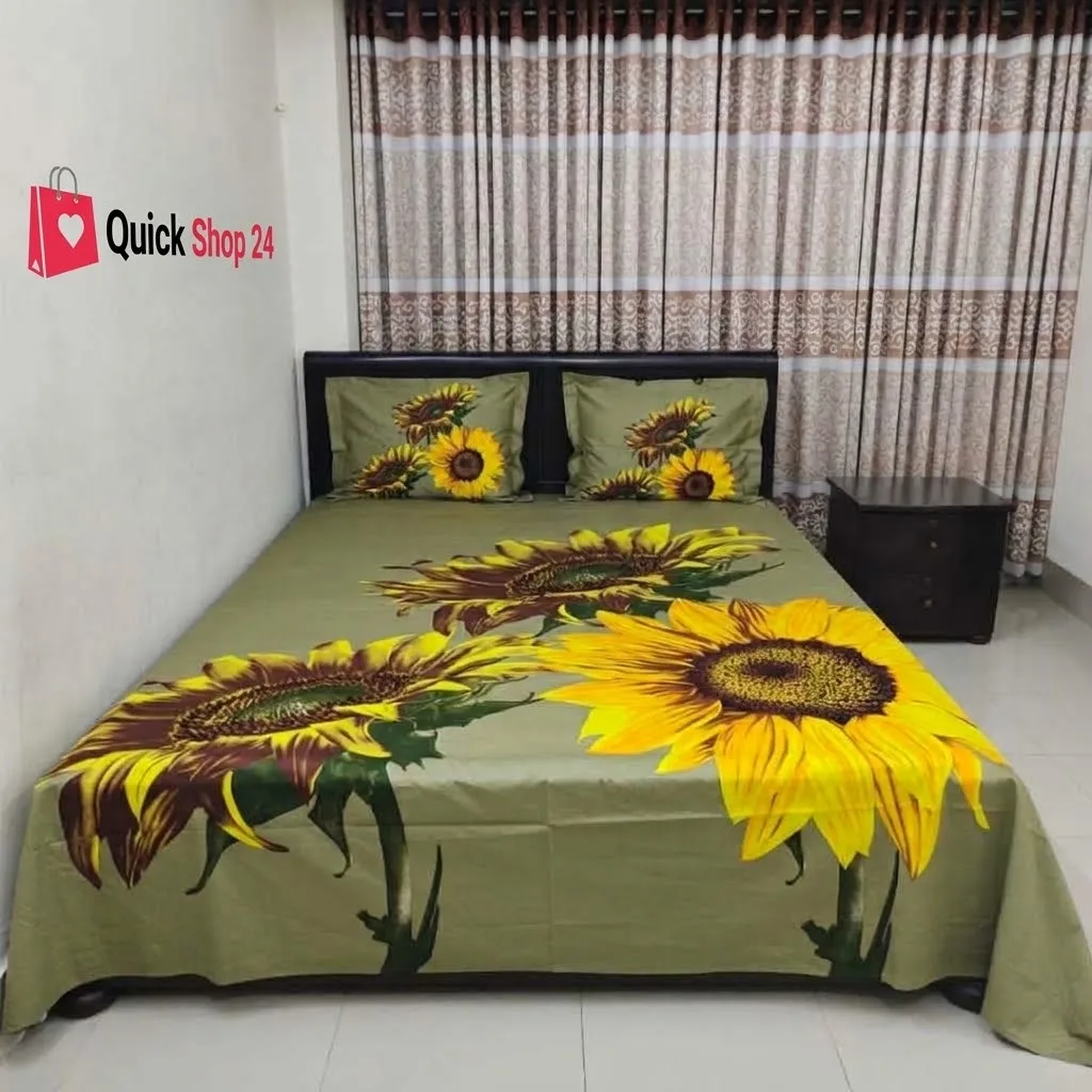 Luxury King size Bed Sheet with Matching Pillow covers